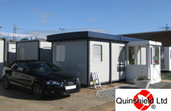 GRP portable building Roof