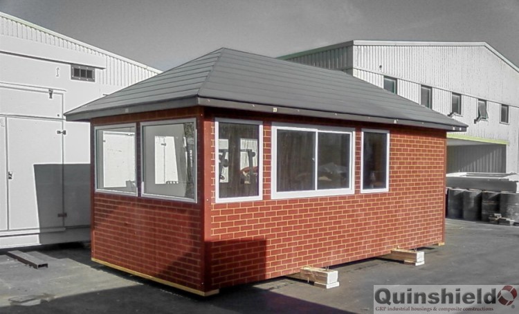 Brick Effect GRP Kiosk Building Gatehouse