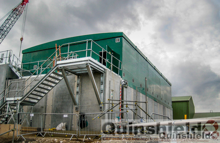 GRP Kiosk Building on a concrete structure