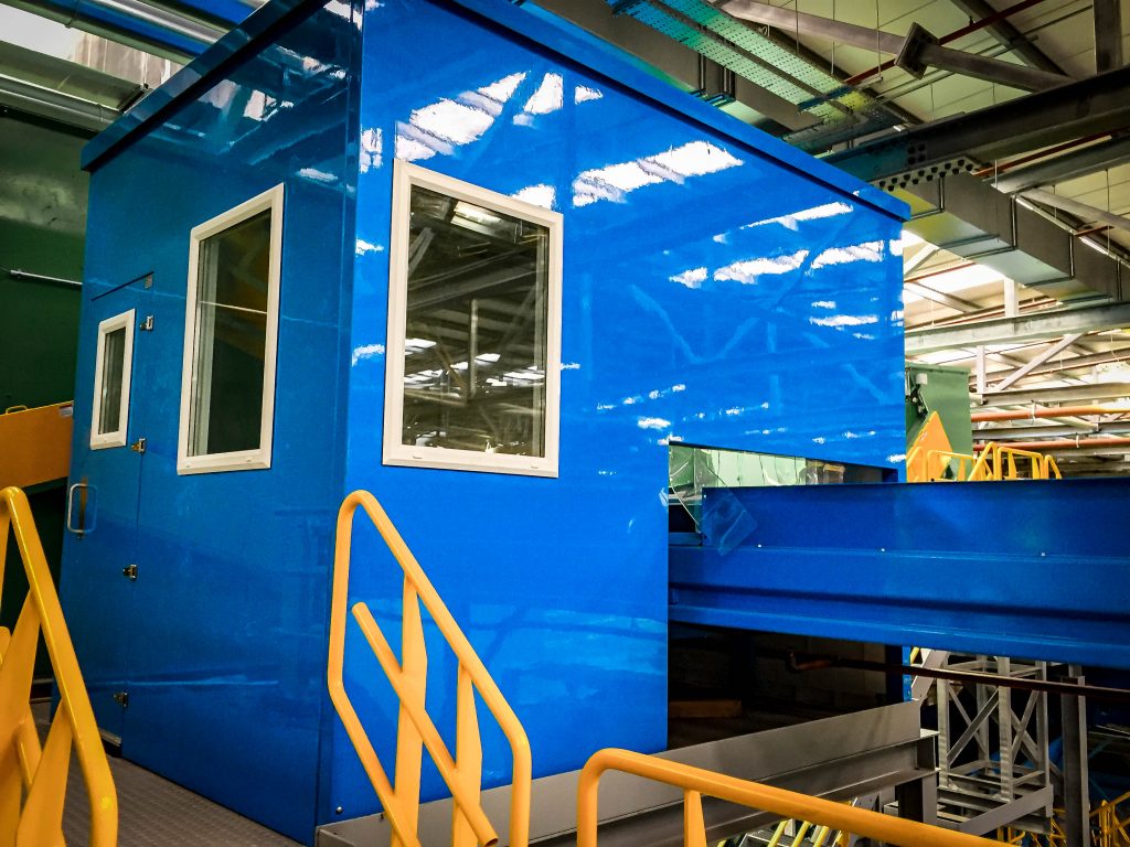 GRP Kiosks Buildings New Scottish Recycling Plant FacilityGlass